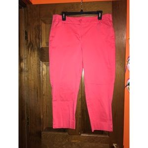 Lane Bryant size 16 pink capris